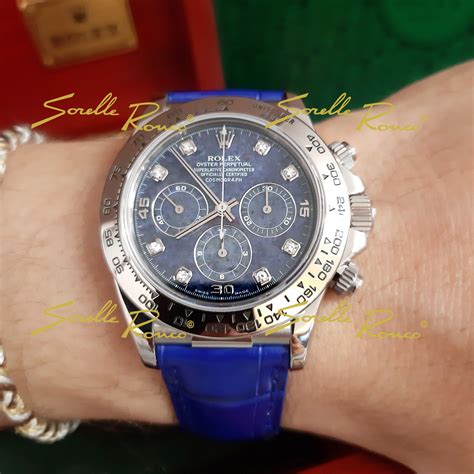 rolex daytona oro bianco quadrante blu prezzo|Acquistare Rolex Daytona blu .